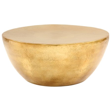 Mesa de centro de aluminio martillado latón 70x30 cm en Mesas de centro | Comprar online en Foru.es