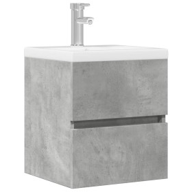 Armario de lavabo madera ingeniería gris hormigón 41x38,5x45 cm de , Muebles de baño - Ref: Foro24-856237, Precio: 40,32 €, D...