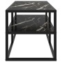 Mueble para TV negro con vidrio de mármol negro 100x40x40 cm de vidaXL, Muebles TV - Ref: Foro24-322858, Precio: 99,64 €, Des...