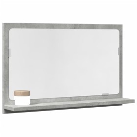 Espejo mueble baño madera ingeniería gris hormigón 60x11x37 cm de , Tocadores de baño - Ref: Foro24-856192, Precio: 32,67 €, ...