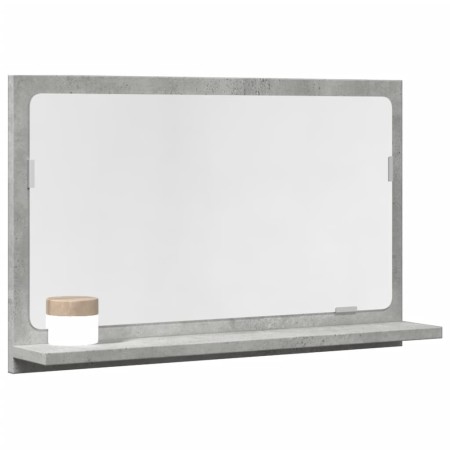 Espejo mueble baño madera ingeniería gris hormigón 60x11x37 cm de , Tocadores de baño - Ref: Foro24-856192, Precio: 32,67 €, ...