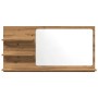 Espejo mueble baño madera ingeniería roble artisan 90x11x45 cm de , Tocadores de baño - Ref: Foro24-856263, Precio: 40,52 €, ...