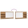 Espejo mueble baño madera ingeniería roble artisan 90x11x45 cm de , Tocadores de baño - Ref: Foro24-856263, Precio: 40,52 €, ...