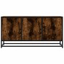 Mueble TV metal y madera ingeniería roble humo 100x35x50 cm de , Muebles TV - Ref: Foro24-848831, Precio: 67,81 €, Descuento: %