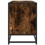 Mueble TV metal y madera ingeniería roble humo 100x35x50 cm de , Muebles TV - Ref: Foro24-848831, Precio: 67,81 €, Descuento: %