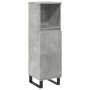 Armario de baño madera contrachapada gris hormigón 30x30x100 cm de , Muebles de baño - Ref: Foro24-857210, Precio: 48,59 €, D...