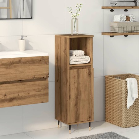 Armario de baño madera de ingeniería roble artisan 30x30x100 cm de , Muebles de baño - Ref: Foro24-857206, Precio: 58,85 €, D...