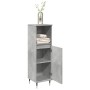 Armario de baño madera contrachapada gris hormigón 30x30x100 cm de , Muebles de baño - Ref: Foro24-857204, Precio: 43,44 €, D...