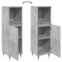 Armario de baño madera contrachapada gris hormigón 30x30x100 cm de , Muebles de baño - Ref: Foro24-857204, Precio: 43,44 €, D...