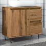 Mueble de lavabo madera de ingeniería roble artisan 65x33x60 cm de , Muebles de baño - Ref: Foro24-857227, Precio: 83,96 €, D...