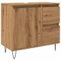 Mueble de lavabo madera de ingeniería roble artisan 65x33x60 cm de , Muebles de baño - Ref: Foro24-857227, Precio: 82,91 €, D...