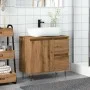 Mueble de lavabo madera de ingeniería roble artisan 65x33x60 cm de , Muebles de baño - Ref: Foro24-857227, Precio: 82,91 €, D...
