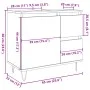 Mueble de lavabo madera de ingeniería roble artisan 65x33x60 cm de , Muebles de baño - Ref: Foro24-857227, Precio: 82,91 €, D...