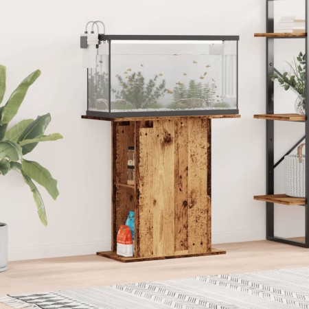 Soporte para acuario madera ingeniería envejecida 36x75x72,5 cm de , Soportes para acuarios - Ref: Foro24-857290, Precio: 69,...