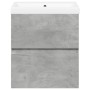 Set muebles de baño 2 piezas madera contrachapada gris hormigón de , Muebles de baño - Ref: Foro24-3324907, Precio: 122,88 €,...