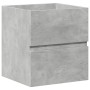 Set muebles de baño 2 piezas madera contrachapada gris hormigón de , Muebles de baño - Ref: Foro24-3324907, Precio: 122,88 €,...