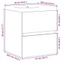 Set muebles de baño 2 piezas madera contrachapada gris hormigón de , Muebles de baño - Ref: Foro24-3324907, Precio: 122,88 €,...