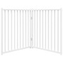 Puerta de perros plegable 2 paneles madera abeto blanco 160 cm de , Casetas y cercados para perros - Ref: Foro24-352282, Prec...