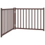 Puerta de perros plegable 2 paneles madera abeto marrón 160 cm de , Casetas y cercados para perros - Ref: Foro24-352296, Prec...