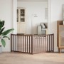 Puerta de perros plegable 2 paneles madera abeto marrón 160 cm de , Casetas y cercados para perros - Ref: Foro24-352296, Prec...