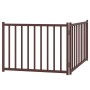 Puerta de perros plegable 2 paneles madera abeto marrón 160 cm de , Casetas y cercados para perros - Ref: Foro24-352296, Prec...