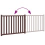 Puerta de perros plegable 2 paneles madera abeto marrón 160 cm de , Casetas y cercados para perros - Ref: Foro24-352296, Prec...