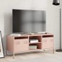 Mueble para TV acero laminado en frío rosa 101,5x39x43,5 cm de , Muebles TV - Ref: Foro24-851299, Precio: 89,15 €, Descuento: %