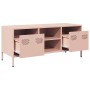 Mueble para TV acero laminado en frío rosa 101,5x39x43,5 cm de , Muebles TV - Ref: Foro24-851299, Precio: 89,15 €, Descuento: %