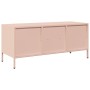 Mueble para TV acero laminado en frío rosa 101,5x39x43,5 cm de , Muebles TV - Ref: Foro24-851299, Precio: 89,15 €, Descuento: %