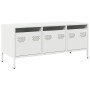 Mueble para TV acero laminado en frío blanco 101,5x39x43,5 cm de , Muebles TV - Ref: Foro24-851231, Precio: 127,50 €, Descuen...