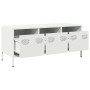 Mueble para TV acero laminado en frío blanco 101,5x39x43,5 cm de , Muebles TV - Ref: Foro24-851231, Precio: 127,50 €, Descuen...