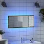 Espejo de baño LED madera ingeniería envejecida 100x8,5x37 cm de , Tocadores de baño - Ref: Foro24-856275, Precio: 54,75 €, D...