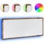 Espejo de baño LED madera ingeniería envejecida 100x8,5x37 cm de , Tocadores de baño - Ref: Foro24-856275, Precio: 54,75 €, D...