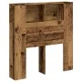 Cabecero armario madera ingeniería envejecida 100x19x104,5 cm de , Taquillas y armarios de almacenamiento - Ref: Foro24-85687...