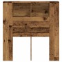 Cabecero armario madera ingeniería envejecida 100x19x104,5 cm de , Taquillas y armarios de almacenamiento - Ref: Foro24-85687...