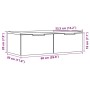 Armario de pared madera de ingeniería roble artisan 68x30x20 cm de , Armarios y almacenamiento - Ref: Foro24-856984, Precio: ...