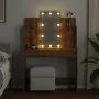 Tocador con luces LED roble artisan 96x40x142 cm by , Bedroom Dressers - Ref: Foro24-857026, Price: 155,70 €, Discount: %