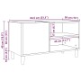 Mueble para discos madera ingeniería envejecida 84,5x38x48 cm de , Armarios y almacenamiento - Ref: Foro24-857163, Precio: 70...