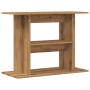Soporte de acuario madera ingeniería roble artisan 80x35x60 cm de , Soportes para acuarios - Ref: Foro24-857273, Precio: 71,2...