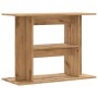 Soporte de acuario madera ingeniería roble artisan 80x35x60 cm de , Soportes para acuarios - Ref: Foro24-857273, Precio: 71,2...