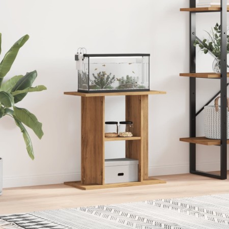 Soporte de acuario madera ingeniería roble artisan 60x30x60 cm de , Soportes para acuarios - Ref: Foro24-857271, Precio: 49,6...