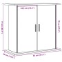 Soporte para acuario madera ingeniería envejecida 81x36x73 cm de , Soportes para acuarios - Ref: Foro24-857278, Precio: 100,6...