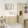 Set de muebles de baño 3 pzas madera contrachapada roble Sonoma de , Muebles de baño - Ref: Foro24-3324993, Precio: 117,39 €,...