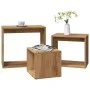 Mesas apilables 3 pzas madera contrachapada color roble artisan by , Side tables - Ref: Foro24-856675, Price: 64,12 €, Discou...