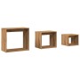 Mesas apilables 3 pzas madera contrachapada color roble artisan de , Mesas auxiliares - Ref: Foro24-856675, Precio: 65,23 €, ...