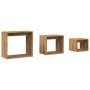 Mesas apilables 3 pzas madera contrachapada color roble artisan by , Side tables - Ref: Foro24-856675, Price: 64,12 €, Discou...