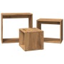 Mesas apilables 3 pzas madera contrachapada color roble artisan de , Mesas auxiliares - Ref: Foro24-856675, Precio: 65,23 €, ...
