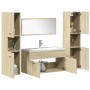 Juego de muebles de baño 5 pzas madera ingeniería roble Sonoma de , Muebles de baño - Ref: Foro24-3325012, Precio: 345,20 €, ...