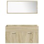 Juego de muebles de baño 5 pzas madera ingeniería roble Sonoma de , Muebles de baño - Ref: Foro24-3325012, Precio: 345,20 €, ...