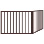 Puerta para perros plegable 2 paneles madera álamo marrón 160cm de , Casetas y cercados para perros - Ref: Foro24-352200, Pre...